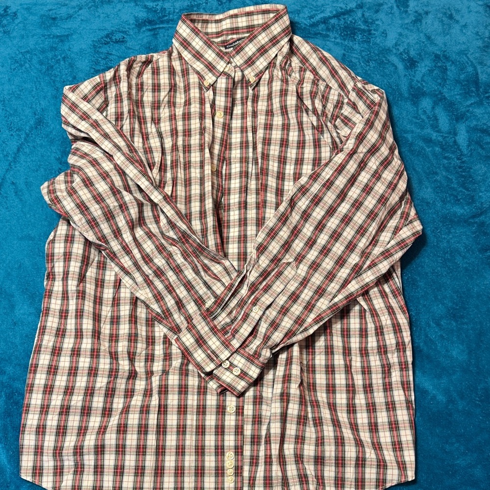 Croft & Barrow Red and White Checkered Shirt
